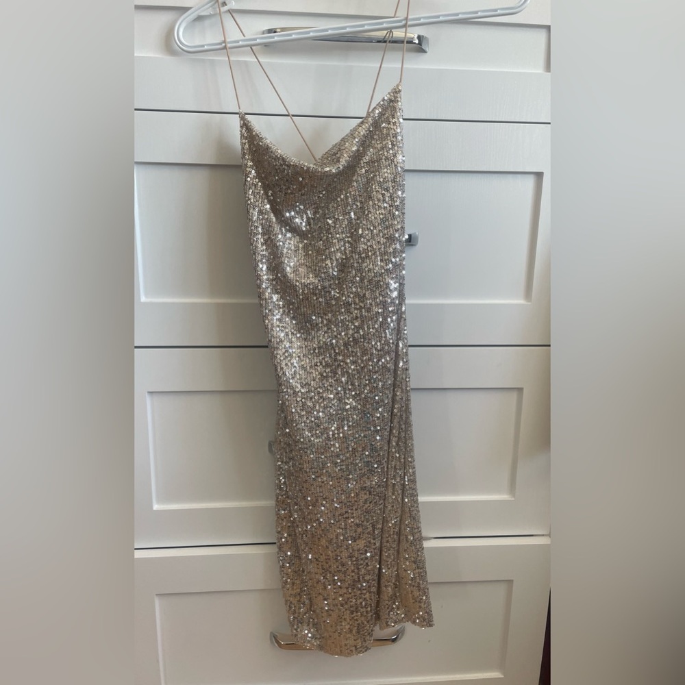 Nude Glitter dress